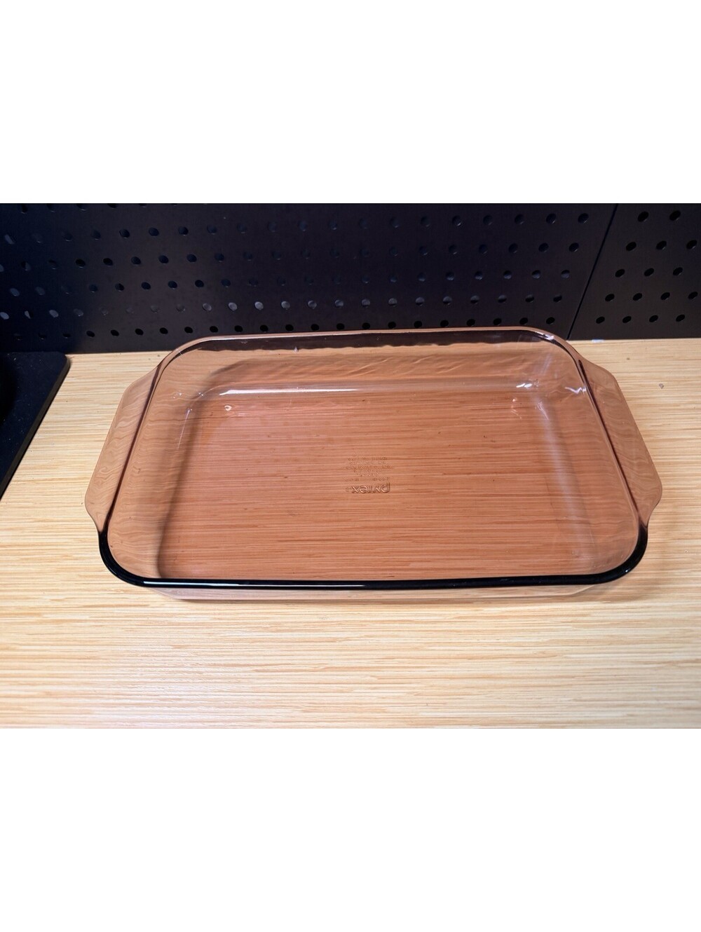 Vintage Pyrex 233-R Cranberry Glass 3QT Baking Pan Casserole Dish 13"x 9"x 2"